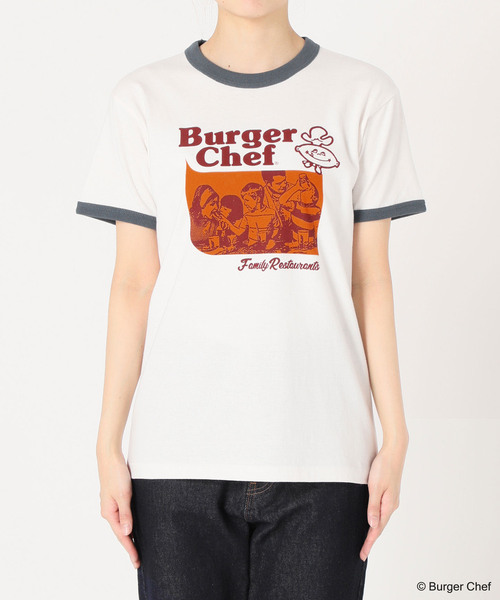 SLOBE citron.(スローブシトロン)の「SLOBE citron. Burger Chef リンガーT(Tシャツ/カットソー・レディース・ホワイト・FREE)」の13枚目の写真