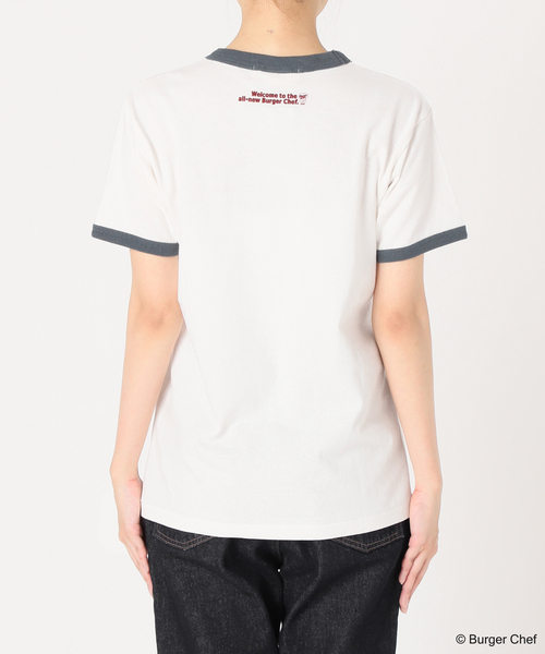 SLOBE citron.(スローブシトロン)の「SLOBE citron. Burger Chef リンガーT(Tシャツ/カットソー・レディース・ホワイト・FREE)」の5枚目の写真