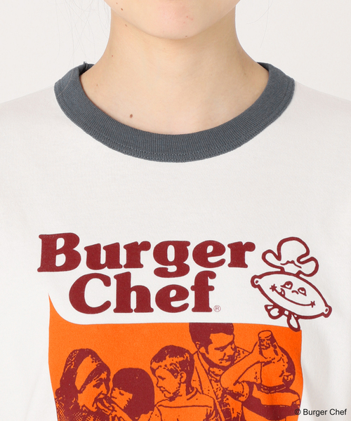 SLOBE citron.(スローブシトロン)の「SLOBE citron. Burger Chef リンガーT(Tシャツ/カットソー・レディース・ホワイト・FREE)」の3枚目の写真