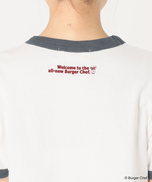 SLOBE citron.(スローブシトロン)の「SLOBE citron. Burger Chef リンガーT(Tシャツ/カットソー・レディース・ホワイト・FREE)」の20枚目の写真