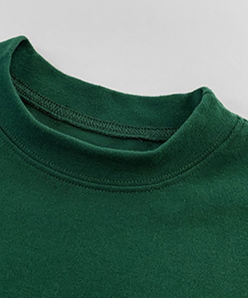 NinaetLina(ニナエリナ)の「英字ロゴ半袖ラウンドネックTシャツ(Tシャツ/カットソー・レディース・オレンジ/ホワイト/ダークグリーン/ブラック・FREE)」の14枚目の写真