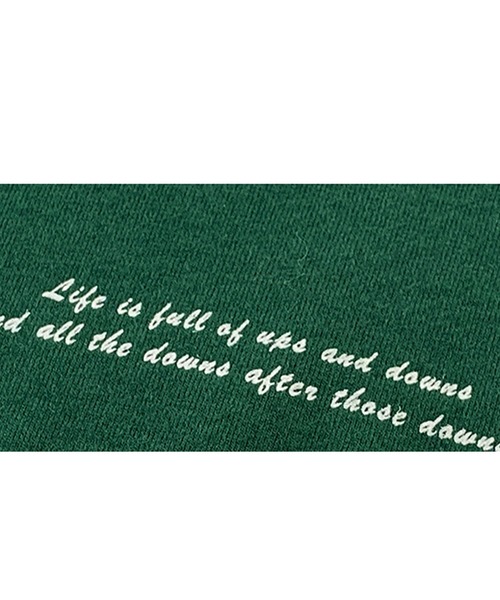 NinaetLina(ニナエリナ)の「英字ロゴ半袖ラウンドネックTシャツ(Tシャツ/カットソー・レディース・オレンジ/ホワイト/ダークグリーン/ブラック・FREE)」の17枚目の写真