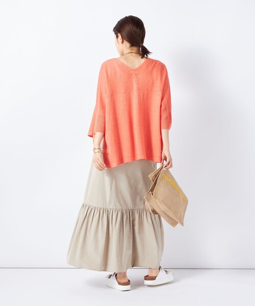 NOLLEY&#39;S - 新品❣️ノーリーズボレロカーディガン セール】《手洗い可能》フレンチリネンボレロカーディガン