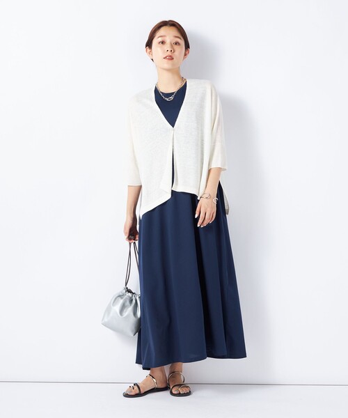 NOLLEY'S - 新品❣️ノーリーズボレロカーディガン セール】《手洗い可能》フレンチリネンボレロカーディガン