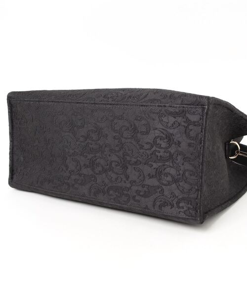 axes femme POETIQUE（アクシーズファムポエティック）の「ジャガードトートバッグ（トートバッグ・レディース・ブルー/ブラック・FREE）」の4枚目の写真