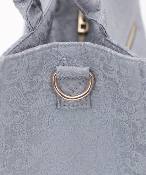 axes femme POETIQUE（アクシーズファムポエティック）の「ジャガードトートバッグ（トートバッグ・レディース・ブルー/ブラック・FREE）」の11枚目の写真