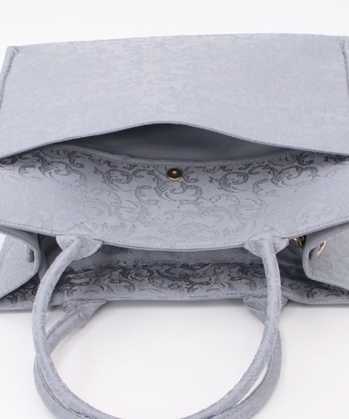 axes femme POETIQUE（アクシーズファムポエティック）の「ジャガードトートバッグ（トートバッグ・レディース・ブルー/ブラック・FREE）」の8枚目の写真