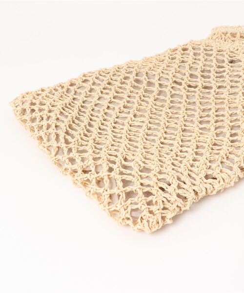 m.soeur（エムスール）の「ラフィアの編みショルダーバッグ（トートバッグ・レディース・ブラック/ベージュ・FREE）」の7枚目の写真