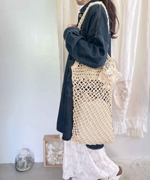 m.soeur | ラフィアの編みショルダーバッグ(トートバッグ)