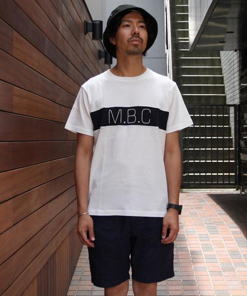 coen(コーエン)の「【MBC】MBCロゴ刺繍ラインTシャツ(ユニセックス)(Tシャツ/カットソー・メンズ・ホワイト/ネイビー・LARGE/MEDIUM/X-SMALL/X-LARGE/SMALL)」の6枚目の写真