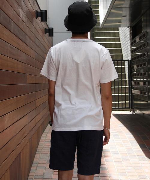 coen(コーエン)の「【MBC】MBCロゴ刺繍ラインTシャツ(ユニセックス)(Tシャツ/カットソー・メンズ・ホワイト/ネイビー・LARGE/MEDIUM/X-SMALL/X-LARGE/SMALL)」の8枚目の写真
