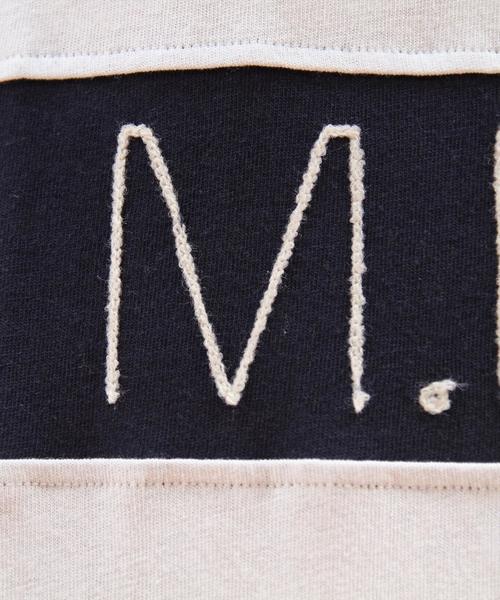 coen(コーエン)の「【MBC】MBCロゴ刺繍ラインTシャツ(ユニセックス)(Tシャツ/カットソー・メンズ・ホワイト/ネイビー・LARGE/MEDIUM/X-SMALL/X-LARGE/SMALL)」の3枚目の写真