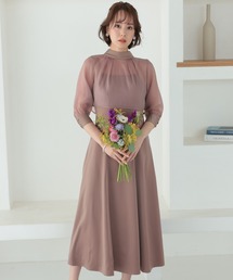 七分袖&ロング パーティー ドレス ボレロ お呼ばれ 結婚式 フォーマル オケージョンドレス 二次会 成人式 同窓会 謝恩会 20代 30代