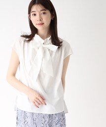 index | リボンボウタイブラウス【イージーケア・洗濯機で洗える】(シャツ/ブラウス)