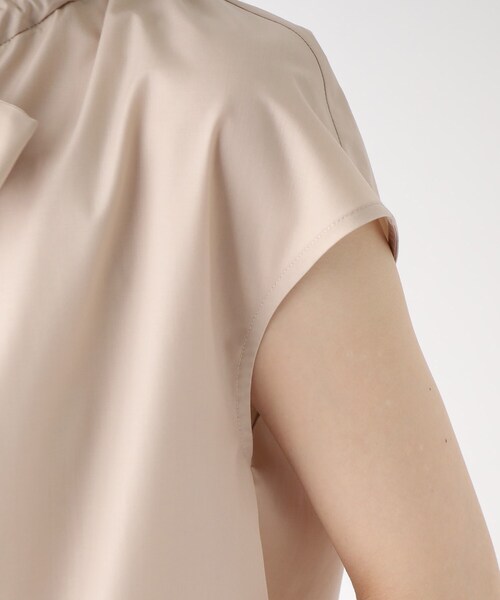 index（インデックス）の「◆リボンボウタイブラウス【イージーケア・洗濯機で洗える】（シャツ/ブラウス・レディース・ネイビー/ライトベージュ/ホワイト系・40/42/36/38）」の19枚目の写真