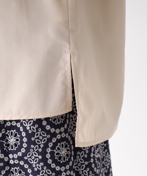 index（インデックス）の「◆リボンボウタイブラウス【イージーケア・洗濯機で洗える】（シャツ/ブラウス・レディース・ネイビー/ライトベージュ/ホワイト系・40/42/36/38）」の11枚目の写真