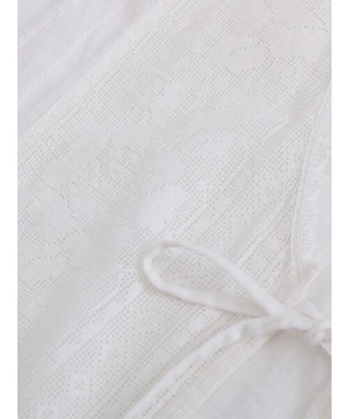 Samansa Mos2(サマンサ モスモス)の「【Lace collection】レース+ドビーノースリブラウス(シャツ/ブラウス・レディース・オフホワイト/ブラック・F)」の15枚目の写真