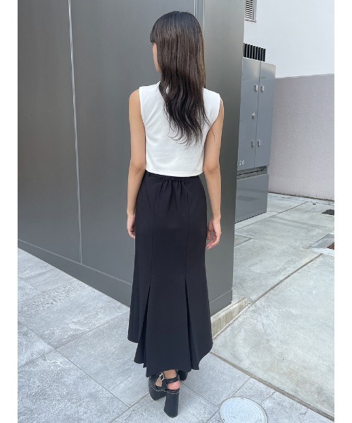 ENVYM（アンビー）の「Wジップトップス（Tシャツ/カットソー・レディース・ブラック/ホワイト・FREE）」の8枚目の写真