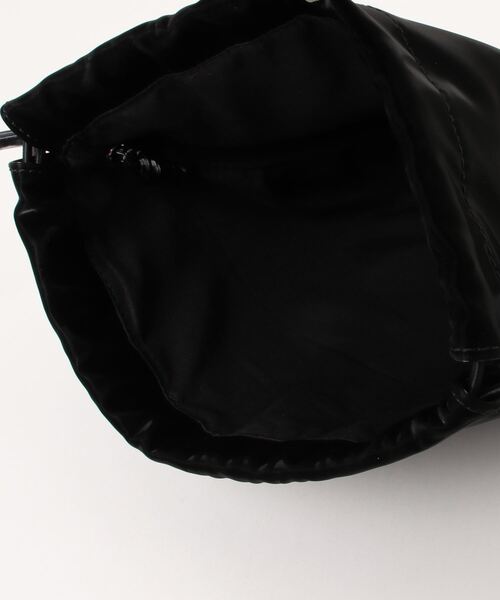 LOPASS（ロパス）の「ビーズ付け巾着ショルダーバッグ（ショルダーバッグ・レディース・ベージュ/ブラック・FREE）」の9枚目の写真