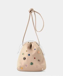 LOPASS（ロパス）の「ビーズ付け巾着ショルダーバッグ（ショルダーバッグ）」