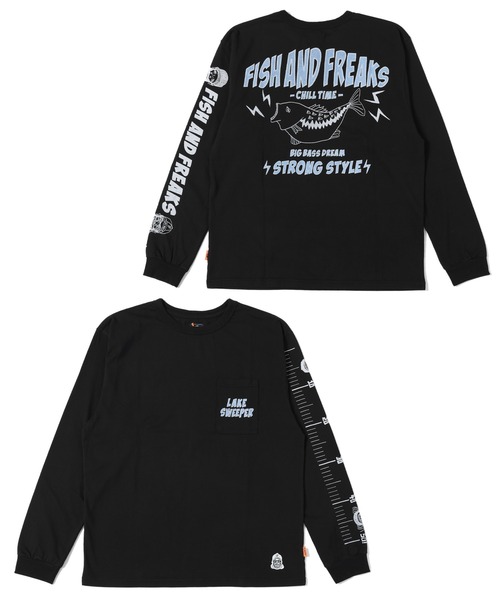 KRIFF MAYER(クリフメイヤー)の「チルタイムロンT(釣り)(Tシャツ/カットソー・メンズ・オフホワイト/レンガ/ネイビー/ブラック/イエロー/セージグリーン・LARGE/X-LARGE/MEDIUM)」の1枚目の写真