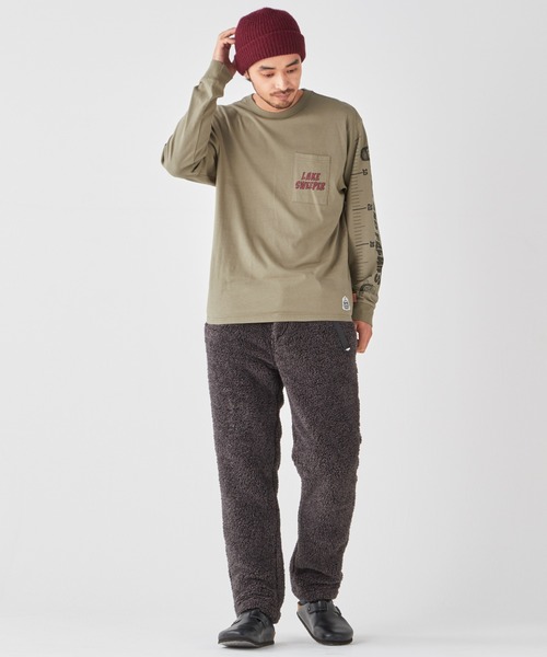 KRIFF MAYER(クリフメイヤー)の「チルタイムロンT(釣り)(Tシャツ/カットソー・メンズ・オフホワイト/レンガ/ネイビー/ブラック/イエロー/セージグリーン・LARGE/X-LARGE/MEDIUM)」の18枚目の写真