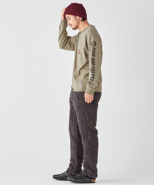 KRIFF MAYER(クリフメイヤー)の「チルタイムロンT(釣り)(Tシャツ/カットソー・メンズ・オフホワイト/レンガ/ネイビー/ブラック/イエロー/セージグリーン・LARGE/X-LARGE/MEDIUM)」の19枚目の写真