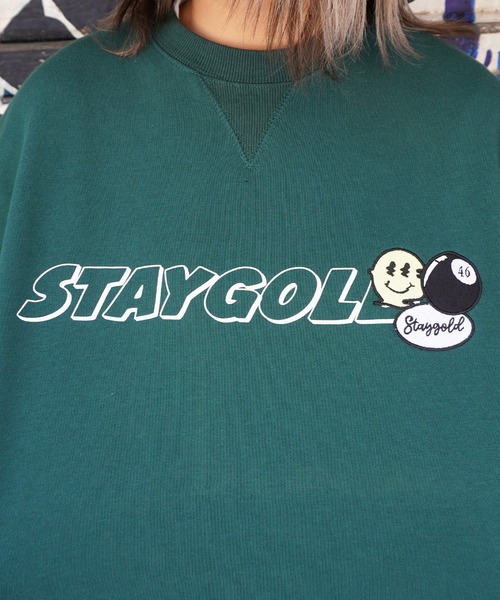 STAY GOLD(ステイゴールド)の「【STAYGOLD】ワッペン刺繍 スウェット ビッグベスト / Embroidered patch Sweatshirt Big vest(ベスト・メンズ・ホワイト系/グリーン/スミクロ/イエロー・FREE)」の14枚目の写真