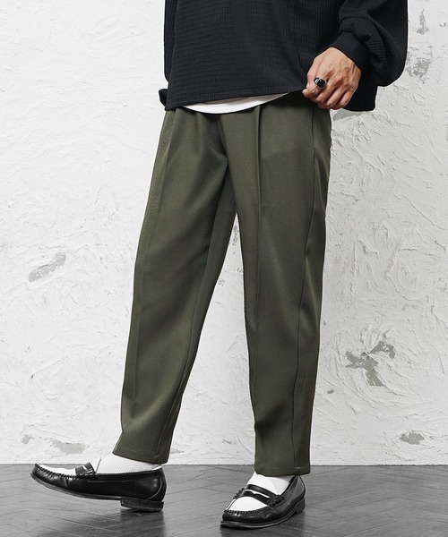 極美品☆kolor☆チェックテーパードパンツ☆スラックス☆チノパン MinoriTY チノパン 「MinoriTY」さらさらツイルテーパードパンツ