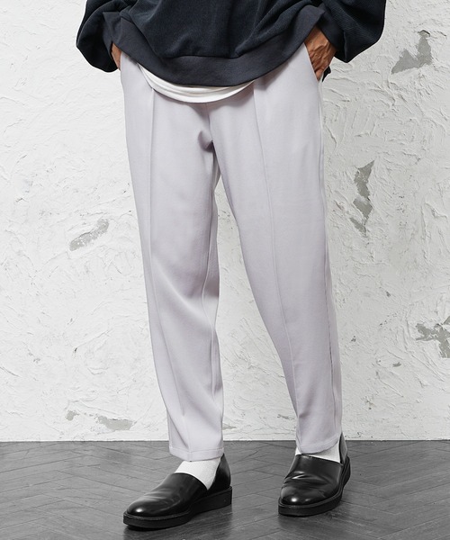 MinoriTY（マイノリティ）の「【MinoriTY】さらさら素材きれいめチノパンツ テーパードパンツ スラックス ワイドパンツ センタープレス メンズ 秋服（チノパンツ・メンズ・キナリ/グリーン/ブラック/ベージュ・M/L/S）」の11枚目の写真