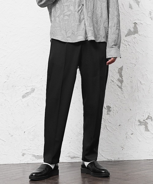 MinoriTY】さらさら素材きれいめチノパンツ テーパードパンツ