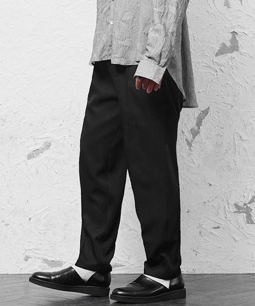 MinoriTY（マイノリティ）の「【MinoriTY】さらさら素材きれいめチノパンツ テーパードパンツ スラックス ワイドパンツ センタープレス メンズ 秋服（チノパンツ・メンズ・キナリ/グリーン/ブラック/ベージュ・M/L/S）」の19枚目の写真