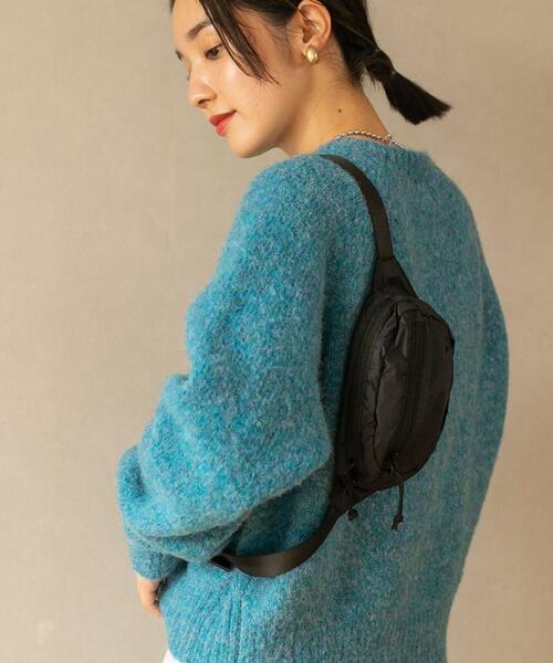 coen（コーエン）の「ナイロンリップストップウエストバッグ（ボディバッグ/ウエストポーチ・レディース・ホワイト/ブラック/ライトブルー・FREE）」の11枚目の写真