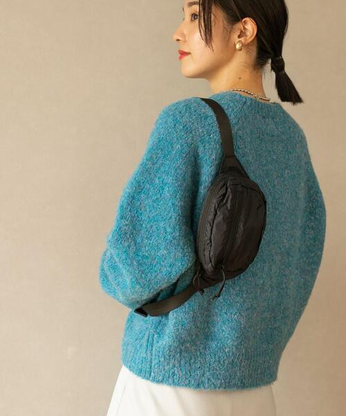 coen（コーエン）の「ナイロンリップストップウエストバッグ（ボディバッグ/ウエストポーチ・レディース・ホワイト/ブラック/ライトブルー・FREE）」の9枚目の写真