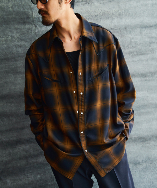 EDIFICE（エディフィス）の「オンブレチェック ウエスタンシャツ（シャツ/ブラウス・メンズ・その他4/その他6・MEDIUM/LARGE）」の2枚目の写真