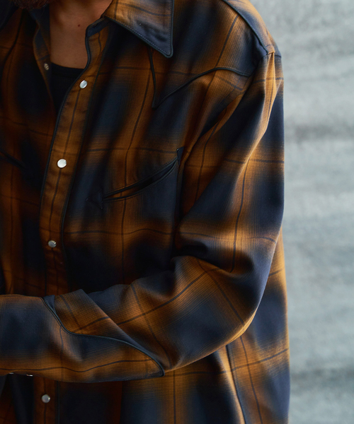 EDIFICE（エディフィス）の「オンブレチェック ウエスタンシャツ（シャツ/ブラウス・メンズ・その他4/その他6・MEDIUM/LARGE）」の6枚目の写真