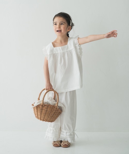 riziere（リジェール）の「2WAY裾レースドロワーズ（その他パンツ・キッズ・ホワイト・130/110/90/100/120）」の5枚目の写真
