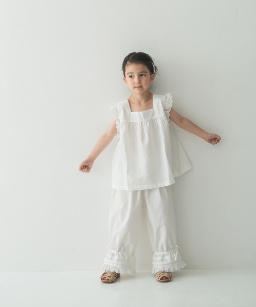 riziere（リジェール）の「2WAY裾レースドロワーズ（その他パンツ・キッズ・ホワイト・130/110/90/100/120）」の7枚目の写真