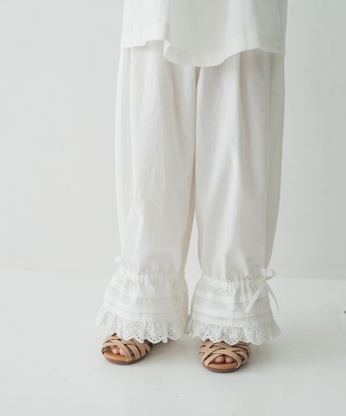 riziere（リジェール）の「2WAY裾レースドロワーズ（その他パンツ・キッズ・ホワイト・130/110/90/100/120）」の14枚目の写真