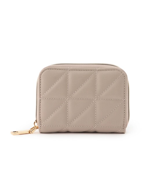 SHOO・LA・RUE（シューラルー）の「◆【小銭入れ付き】キルトじゃばらカードケース（その他・レディース・ピンク系/ブルー/ダークグリーン/グレー・00）」の2枚目の写真