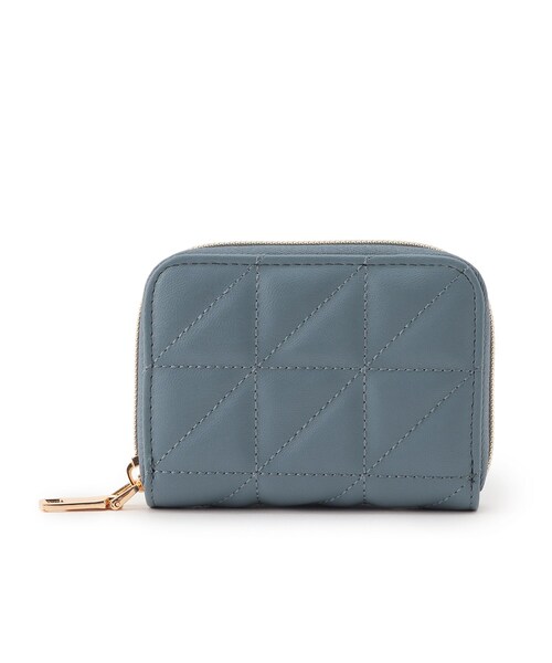 SHOO・LA・RUE（シューラルー）の「◆【小銭入れ付き】キルトじゃばらカードケース（その他・レディース・ピンク系/ブルー/ダークグリーン/グレー・00）」の3枚目の写真