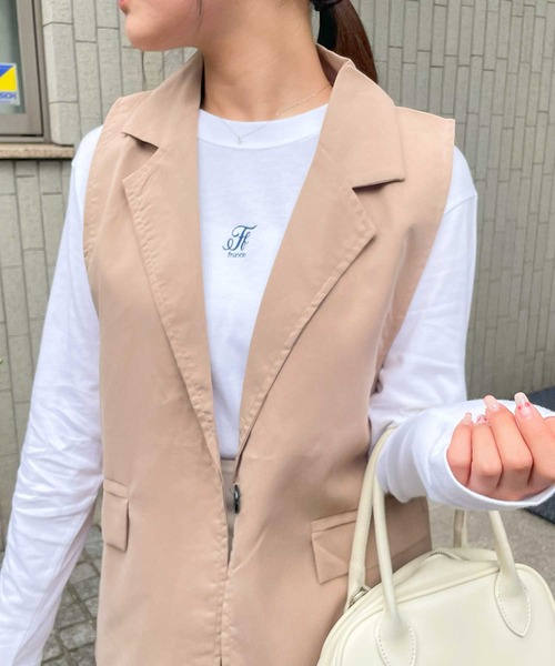 frunco（フランコ）の「Ff logo long Tshirt（Tシャツ/カットソー・レディース・C/D/A/B・FREE）」の2枚目の写真
