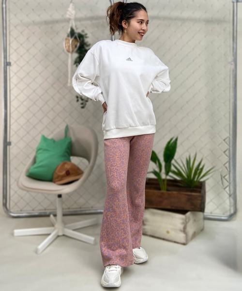 adidas（アディダス）の「adidas/アディダス トレーナー ロゴ ルーズフィット 裏起毛  IEH67（スウェット・レディース・ピンク/ブラック/ホワイト・XL/L/M）」の19枚目の写真