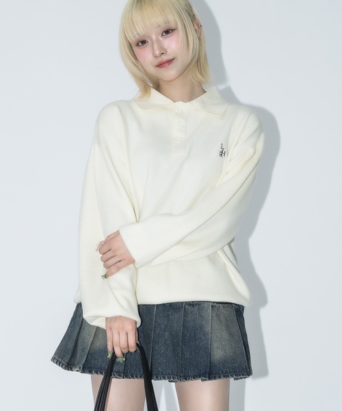 ★国内在庫/即発可*HUF*CROWNロゴ刺繍ボーダーニットTシャツ/G★ ☆国内在庫/即発可*HUF*CROWNロゴ刺繍ボーダーニットTシャツ/G