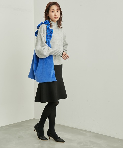 ROPE' PICNIC(ロペピクニック)の「【CM着用商品】ジャージメルトンミニ丈マーメイドスカート(スカート・レディース・ベージュ/チャコールグレー/ブラック・36/38)」の15枚目の写真