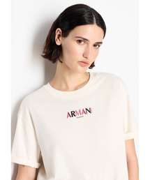 ARMANI EXCHANGE | 【A|X アルマーニ エクスチェンジ】デザインロゴ　半袖クルーネッククロップドTシャツ/CROPPED (LOGO CAPSULE)(Tシャツ/カットソー)