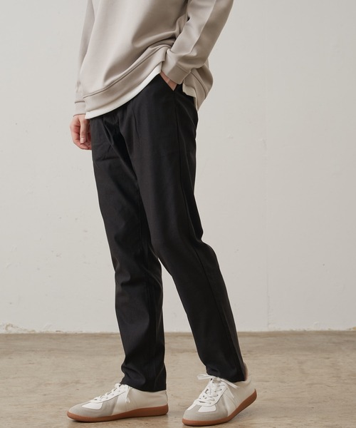 【BLUE STANDARD/ブルースタンダード】極ストレッチ スーパーストレッチ スリムテーパード トラウザー 美脚パンツ ビジカジ（その他パンツ）｜Blue Standard （ブルースタンダード）