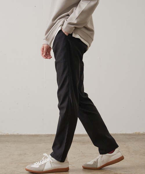 【BLUE STANDARD/ブルースタンダード】極ストレッチ スーパーストレッチ スリムテーパード トラウザー 美脚パンツ ビジカジ（その他パンツ）｜Blue Standard （ブルースタンダード）