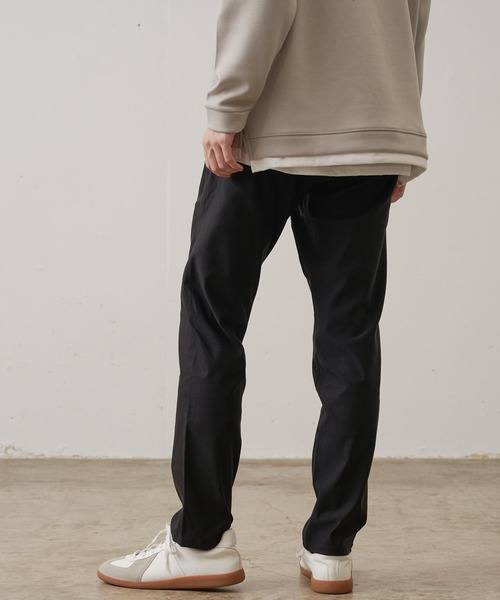 【BLUE STANDARD/ブルースタンダード】極ストレッチ スーパーストレッチ スリムテーパード トラウザー 美脚パンツ ビジカジ（その他パンツ）｜Blue Standard （ブルースタンダード）