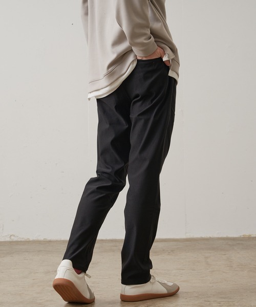 【BLUE STANDARD/ブルースタンダード】極ストレッチ スーパーストレッチ スリムテーパード トラウザー 美脚パンツ ビジカジ（その他パンツ）｜Blue Standard （ブルースタンダード）